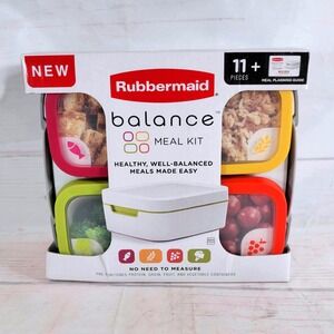 Rubbermaid Balance Meal Kit 11 Piece - BPA Free Healthy Meal Prep Containers